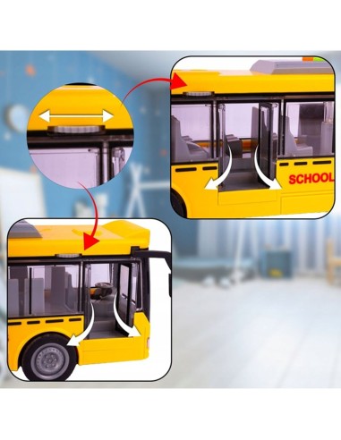 Geltonas Mokyklinis Autobusas su...