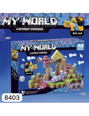 168 vnt Minecraft magnetiniai blokai...