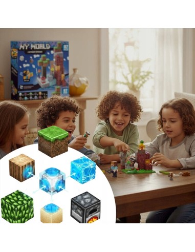 168 vnt Minecraft magnetiniai blokai...