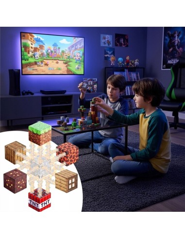 168 vnt Minecraft magnetiniai blokai...