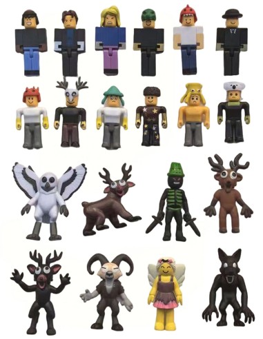 Kolekcinės Roblox personažų figūrėlės: 10 populiarių žaidimo veikėjų rinkinys