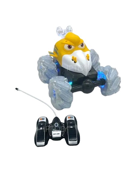 Nuotoliniu būdu valdomas „Angry Birds“ automobiliukas-akrobatas (15 cm)