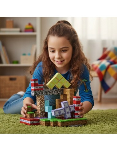 85 vnt Minecraft magnetiniai blokai...