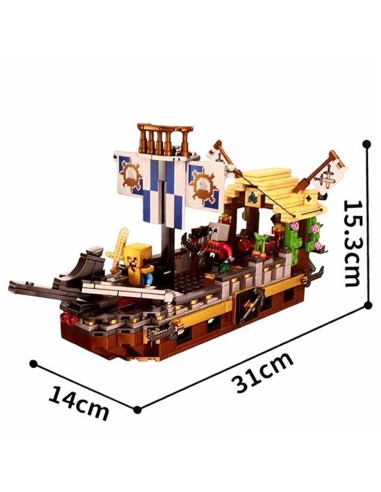 Minecraft stiliaus piratų laivas (724...