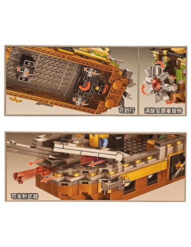 Minecraft stiliaus piratų laivas (724...