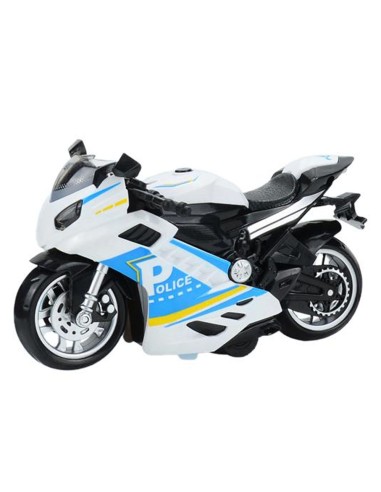 Specialiųjų tarnybų motociklas su inerciniu varikliu: greitis, garsas ir šviesos efektai