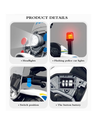 Policijos patrulinis motociklas 1:28...