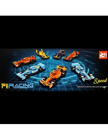 Kolekcinis sportinių automobilių konstruktorius „FiRacing“ – 8 skirtingi modeliai