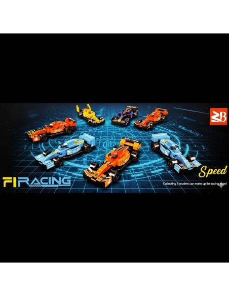 Kolekcinis sportinių automobilių konstruktorius „FiRacing“ – 8 skirtingi modeliai
