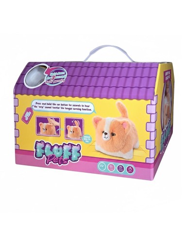 Išmanusis augintinis „Fluffy Pets“ – minkštas katinėlis su balso įrašymo funkcija