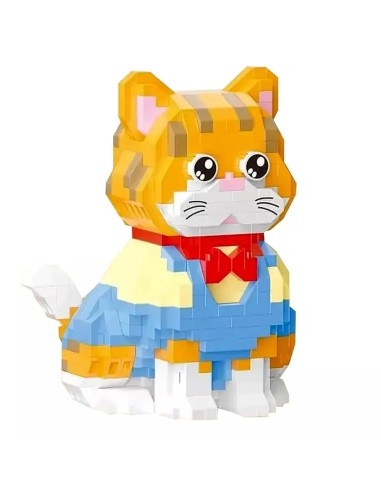 „Daya Mini Blocks“ Gyvūnų Serija: Detalus katino modelis kantriems kūrėjams