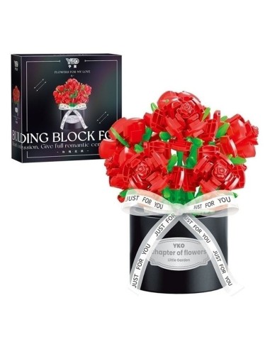 Romantiškas 514 dalių rožių puokštės...