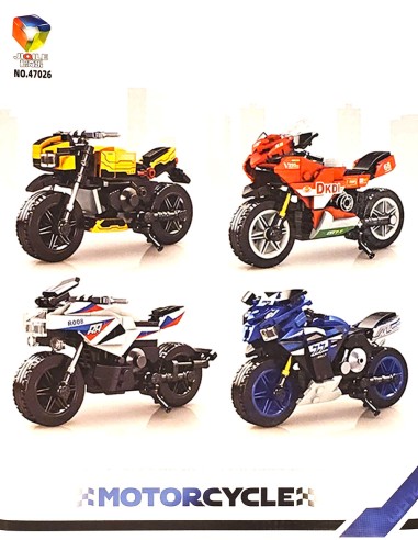 Detalus motociklo konstruktorius (iki 233 dalių) – puiki dovana jauniems inžinieriams