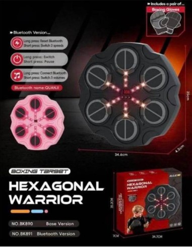„Hexagonal Warrior“ bokso skydas – profesionali treniruotė namuose vaikams ir suaugusiems
