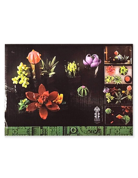Botanicals „Egzotiškos gėlės“: detalus 9 skirtingų sukulentų konstravimo rinkinis
