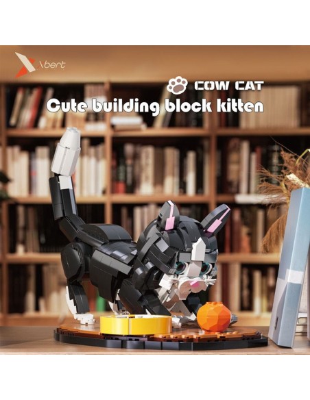 „Xbert“ 3D katės modelis – detalus 1200 kaladėlių iššūkis gyvūnų mylėtojams (14+)