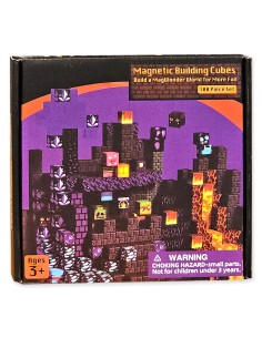 100 vnt Minecraft magnetiniai blokai kubeliai - Deginanti lava 2