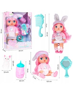 Lėlytė „Mažasis globėjas“ – 30 cm rožinių plaukų gražuolė su aksesuarais 2