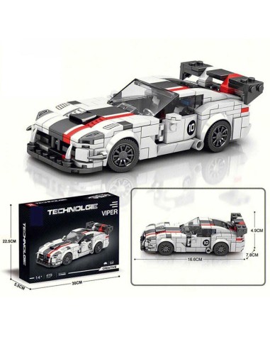 Konstravimo rinkinys „Viper“ – 419 detalių balta legenda jūsų kolekcijai