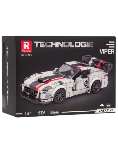 „Technic“ sportinis automobilis „Viper“ – 419 dalių konstravimo rinkinys