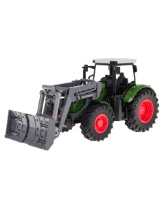 Tikroviškas 1:24 mastelio traktorius: tvirtos padangos ir veikiantis stūmiklis 2