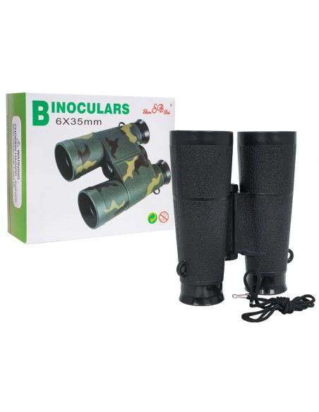 Juodas žiūronas jauniesiems gamtos tyrinėtojams – ryškus vaizdas ir saugus dizainas