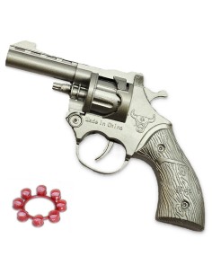 Sidabrinis metalinis revolveris 8 pistonams W-002