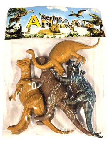 Jurassic Dinosaur World – edukacinis 4 figūrėlių rinkinys iš kietos gumos