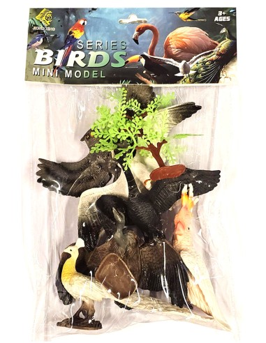 Series Birds Mini Model: 6 įspūdingų paukščių figūrėlių rinkinys mažiesiems ornitologams