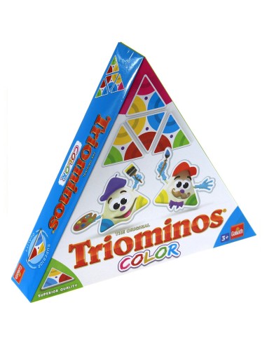Stalo žaidimas „Triominos Junior Color“ – trikampis domino visai šeimai!