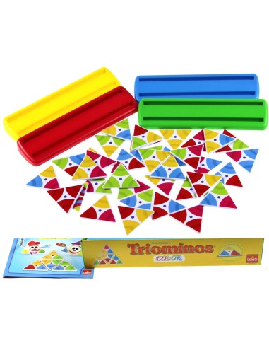 Stalo žaidimas Triominos Junior Color – trikampis domino visai šeimai!