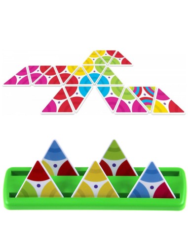 Stalo žaidimas Triominos Junior Color – trikampis domino visai šeimai!