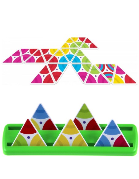 Stalo žaidimas Triominos Junior Color – trikampis domino visai šeimai!