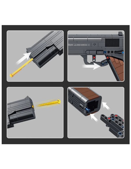 Taktinis ginklas iš kaladėlių – 333 dalių konstravimo iššūkis karinės technikos gerbėjams