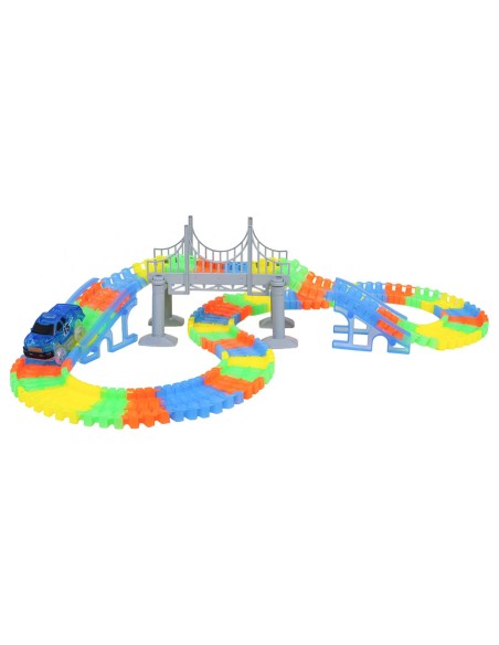 Lankstoma 165 dalių trasa: sukurkite savo svajonių lenktynes tamsoje!