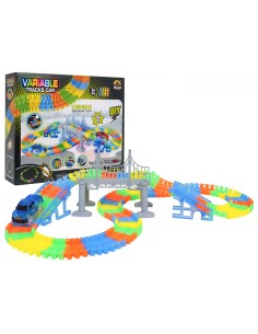 Šviečianti ir lankstoma lenktynių trasa – 165 dalių naktinis nuotykis!