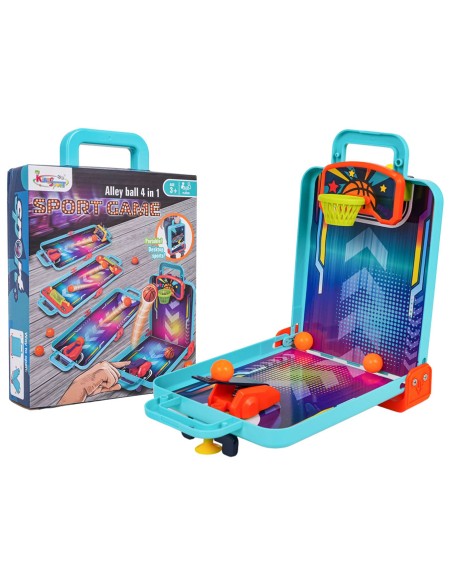 „4 viename“ arkadinių žaidimų rinkinis – visa pramogų zona viename lagamine!