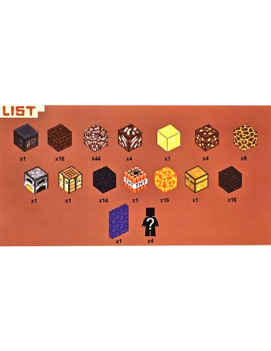 133 vnt Minecraft magnetiniai blokai...