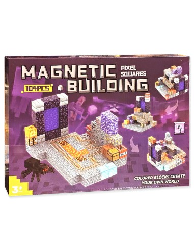 104 vnt Minecraft magnetiniai blokai...