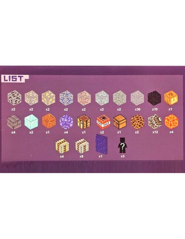 104 vnt Minecraft magnetiniai blokai...