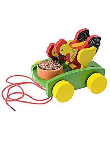 „Smartcraft“ medinis žaislas traukimui – pirmieji žingsniai su muzikos ritmu!