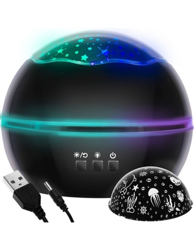 Naktinis projektorius 2in1:...