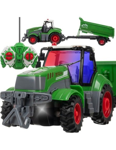 Nuotoliniu būdu valdomas traktorius su savivarčiu – tavo ūkio darbų lyderis!