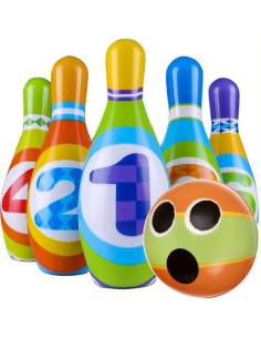 Minkštas boulingo rinkinis vaikams – saugios pramogos ir pirmieji skaičiai!