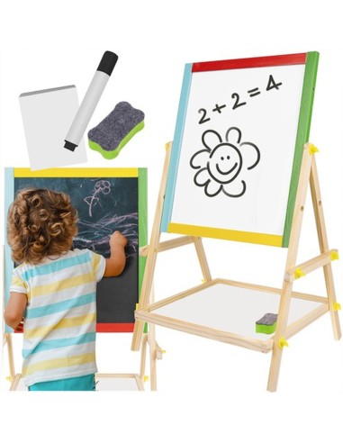 Dvipusis medinis molbertas – magnetinė lenta jauniesiems genijams!