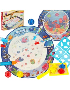 Apvalus vandens piešimo...