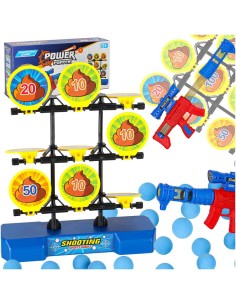 „Taiklusis šaulys“: 12 minkštų kulkų ir atšokančių taikinių rinkinys