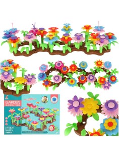 Kūrybinis konstruktorius „Mano svajonių sodas“ – 104 spalvingi elementai!