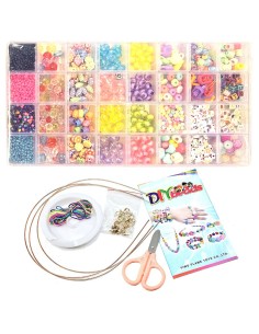 Didelis 32 skyrelių papuošalų gamybos rinkinys: raidės, spalvos ir begalinė kūryba