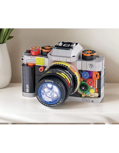 Edukacinis konstravimo rinkinis jauniesiems fotografams – 561 elementas su LED šviesomis